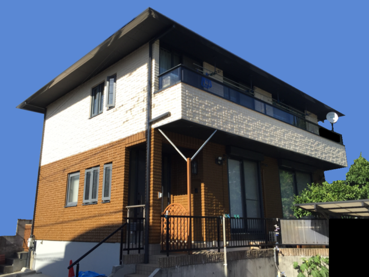 ミサワホームのミサワセラミックＰＡＬＣ外壁塗装とカラーベスト屋根を遮熱塗装（沼津市・Ｈ様邸）