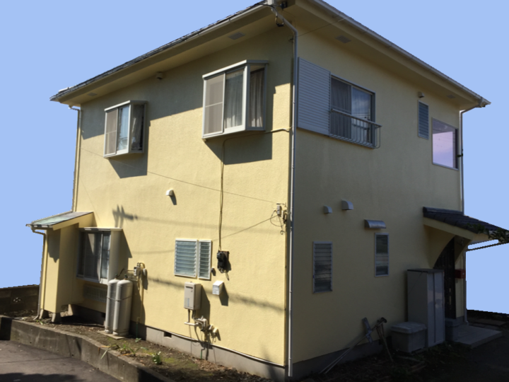 外壁を黄色で明るい色に塗り替えガラッとイメージチェンジ（沼津市・Ｉ様邸）
