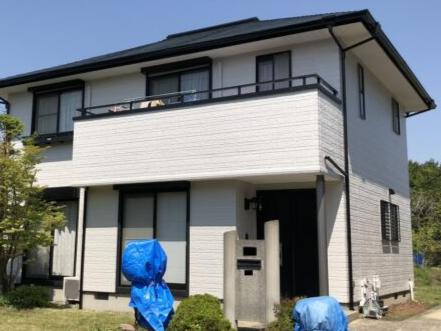フッ素塗料と無機フッ素塗料で外壁屋根の塗り替え（三島市・Ｔ様邸）