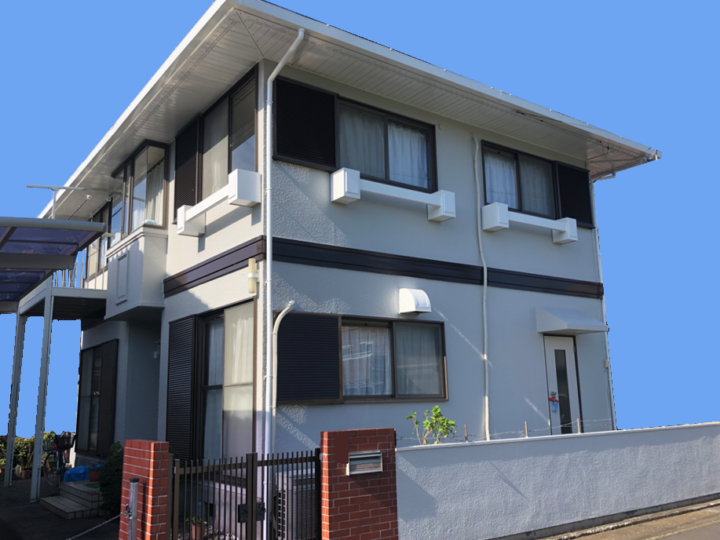 ダイワハウスで建てた弾性塗料を使用した外壁塗装（沼津市　S様邸）