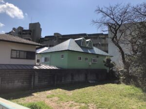 キレイなグリーン（緑色）で外壁屋根の塗り替え（熱海市・T様邸）