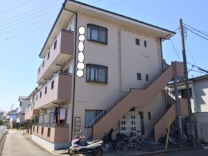 ＡＬＣ外壁アパートの外壁と屋根の塗り替え（三島市・集合住宅）