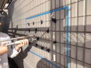アンカーピンニング工法　エポキシ樹脂注入