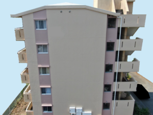 沼津市・アパート1面　外壁塗装　付帯物塗装　｜静岡県沼津市・三島市・富士市・静岡市の外壁塗装・屋根塗装専門店　塗替え情報館