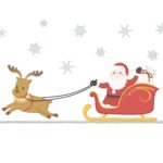 クリスマス　サンタ　トナカイ