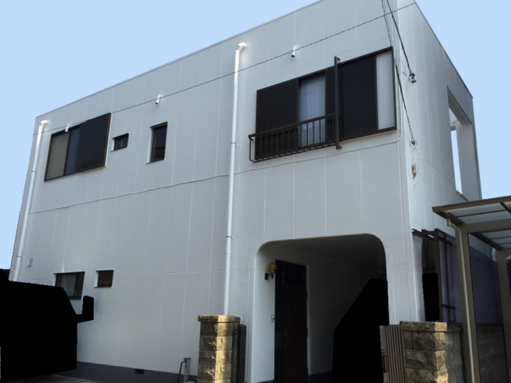 雨漏りで悩んでいたＡＬＣ外壁住宅の外壁塗装と屋上防水の塗り替えを行いました。（沼津市・Ｋ様邸）