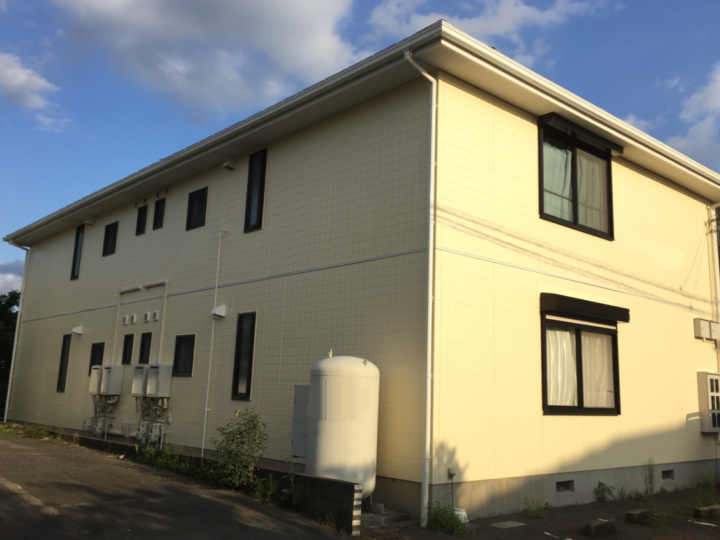 積水ハウスアパートの外壁塗装・屋根塗装をラジカルハイブリッド塗料で行いました。（三島市・Ｍアパート）