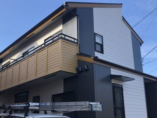 （三島市　U様邸）現状の外観、雰囲気を変えずに塗替え。