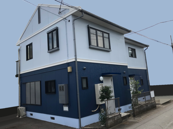 積水ハウスのアパートの塗り替え（三島市・Ｆアパート）