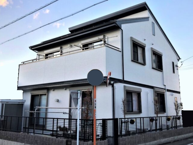 色褪せやコケが気になる外壁の塗替え【清水町　Ｔ様】021225