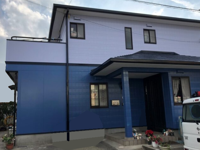 裾野市・Ｋ様邸　パナホーム　２色使いで初めての塗替え　|静岡県沼津市・三島市・富士市・静岡市の外壁塗装・屋根塗装専門店塗替え情報館