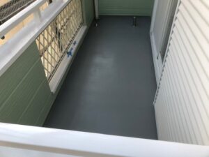 通気緩衝工法によるバルコニーウレタン防水工事（長泉町・Ａ様邸）