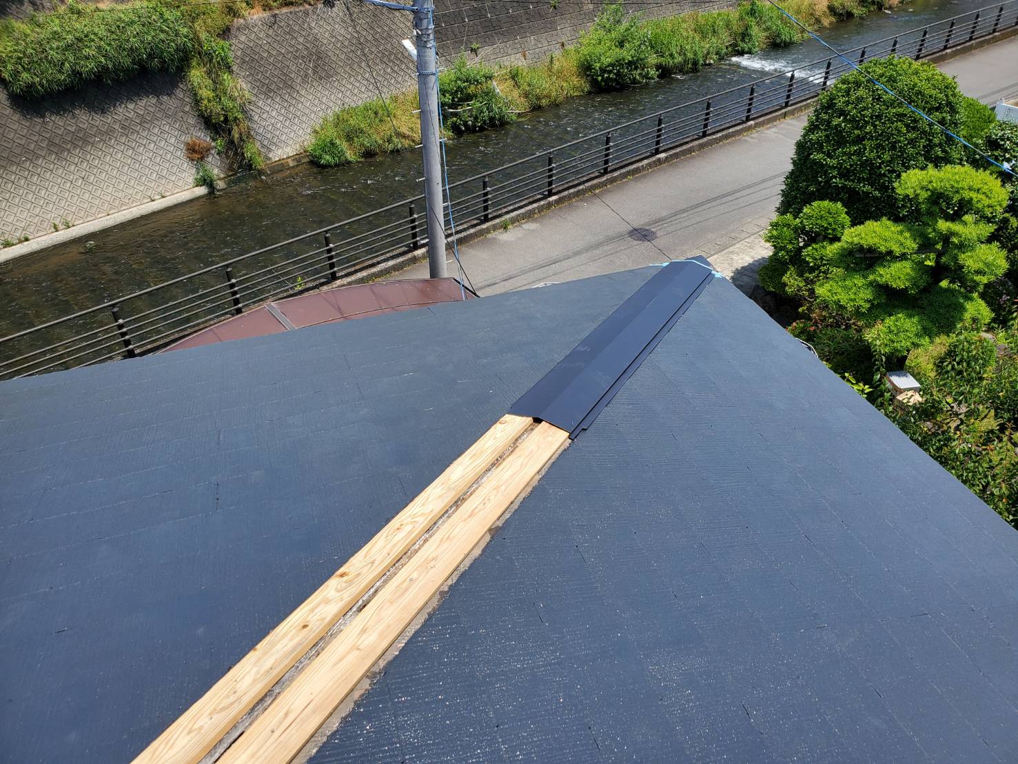 棟板金　交換　ガルバリウム