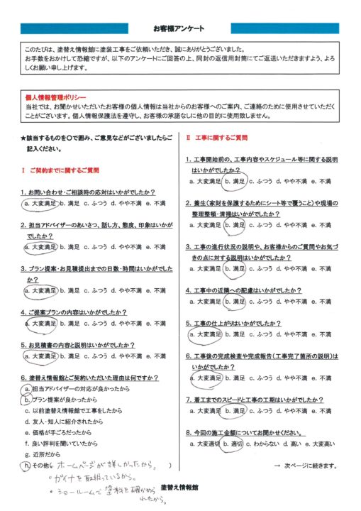 【三島市　F様】外壁塗装、付帯塗装を行ったお客様
