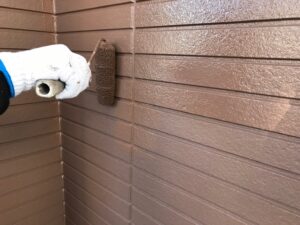 外壁塗装　上塗り