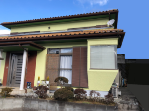 裾野市・Ｋ様邸　鮮やかなイエローへと変貌を遂げた外壁塗装　外壁塗装　付帯物塗装　｜静岡県沼津市・三島市・富士市・静岡市の外壁塗装・屋根塗装専門店　塗替え情報館