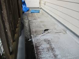 ベランダ床　劣化