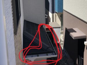 付帯物塗装　樋