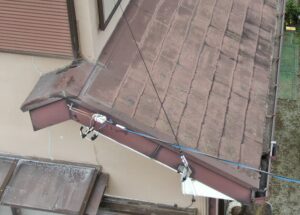 塗装箇所　破風板