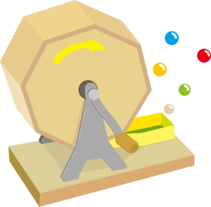 ガラポン　イラスト