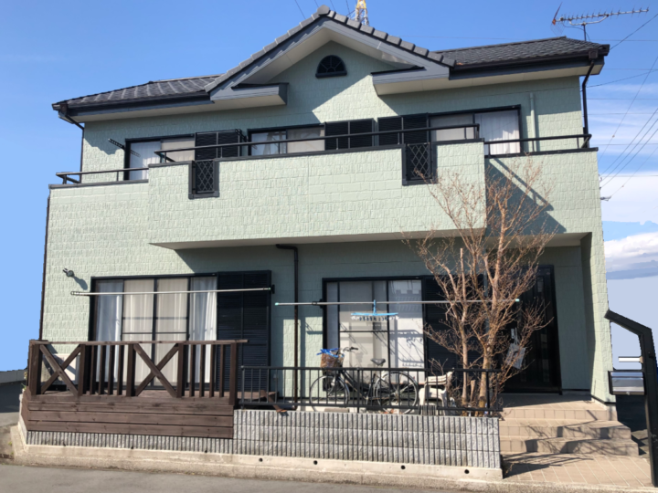 清水町・M様邸　爽やかな水色への外壁塗装　外壁塗装　付帯物塗装　|静岡県沼津市・三島市・富士市・静岡市の外壁塗装・屋根塗装専門店塗替え情報館