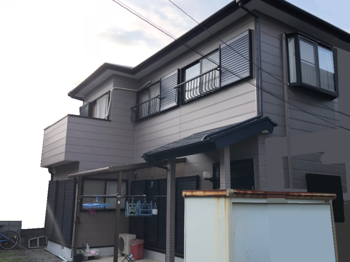 裾野市・U様邸　クールでかっこいいグレージュの外壁塗装　外壁塗装　屋根塗装　付帯物塗装　|静岡県沼津市・三島市・富士市・静岡市の外壁塗装・屋根塗装専門店塗替え情報館