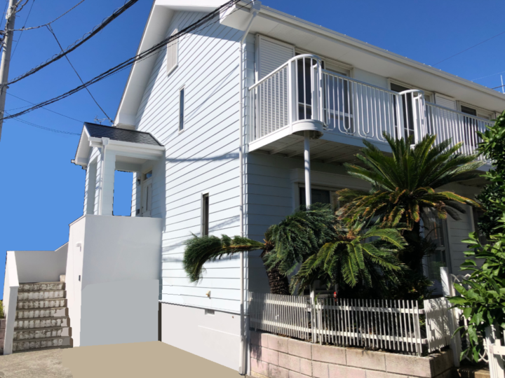 長泉町・Y様邸　白から爽やかな水色への外壁塗装　外壁塗装　屋根塗装　付帯物塗装　|静岡県沼津市・三島市・富士市・静岡市の外壁塗装・屋根塗装専門店塗替え情報館