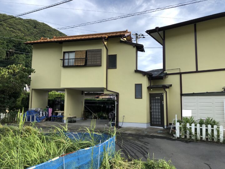 沼津市・Y様邸　白から黄色への外壁塗装　外壁塗装　屋根塗装　付帯物塗装　|静岡県沼津市・三島市・富士市・静岡市の外壁塗装・屋根塗装専門店塗替え情報館