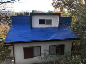 伊豆市・Y様邸　屋根のみスカイブルーの屋根塗装　屋根塗装　|静岡県沼津市・三島市・富士市・静岡市の外壁塗装・屋根塗装専門店塗替え情報館