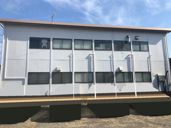 裾野市・W様所有　アルミパネルの一面のみの外壁塗装　外壁塗装　付帯物塗装　｜静岡県沼津市・三島市・富士市・静岡市の外壁塗装・屋根塗装専門店　塗替え情報館
