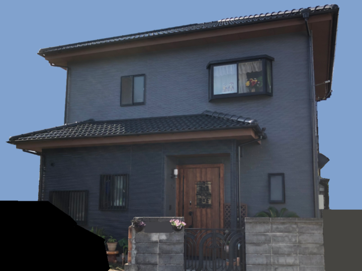富士市・S様邸　ブラウンの軒天井とダークグレーの外壁でシックに仕上げた塗装　外壁塗装　屋根塗装　付帯物塗装　｜静岡県沼津市・三島市・富士市・静岡市の外壁塗装・屋根塗装専門店塗替え情報館