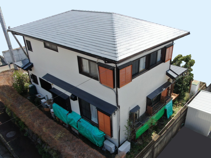 三島市・H様邸　外壁塗装　屋根塗装　付帯物塗装　｜静岡県沼津市・三島市・富士市・静岡市の外壁塗装・屋根塗装専門店　塗替え情報館
