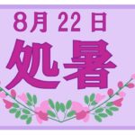 0822処暑のサムネイル